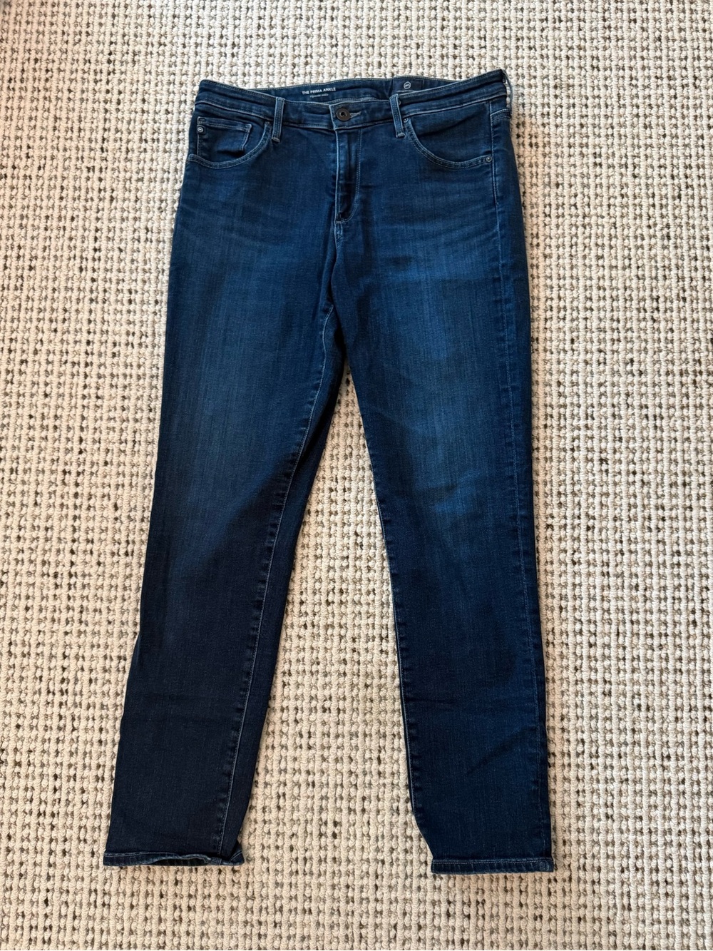 Ag Adriano Goldschmied Dark Blue Prima Ankle Jeans